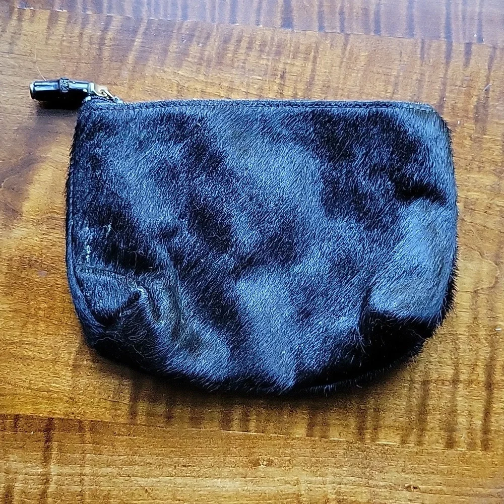 BLACK CALF HAIR HAIRON POUCH - Picture 5 of 6
